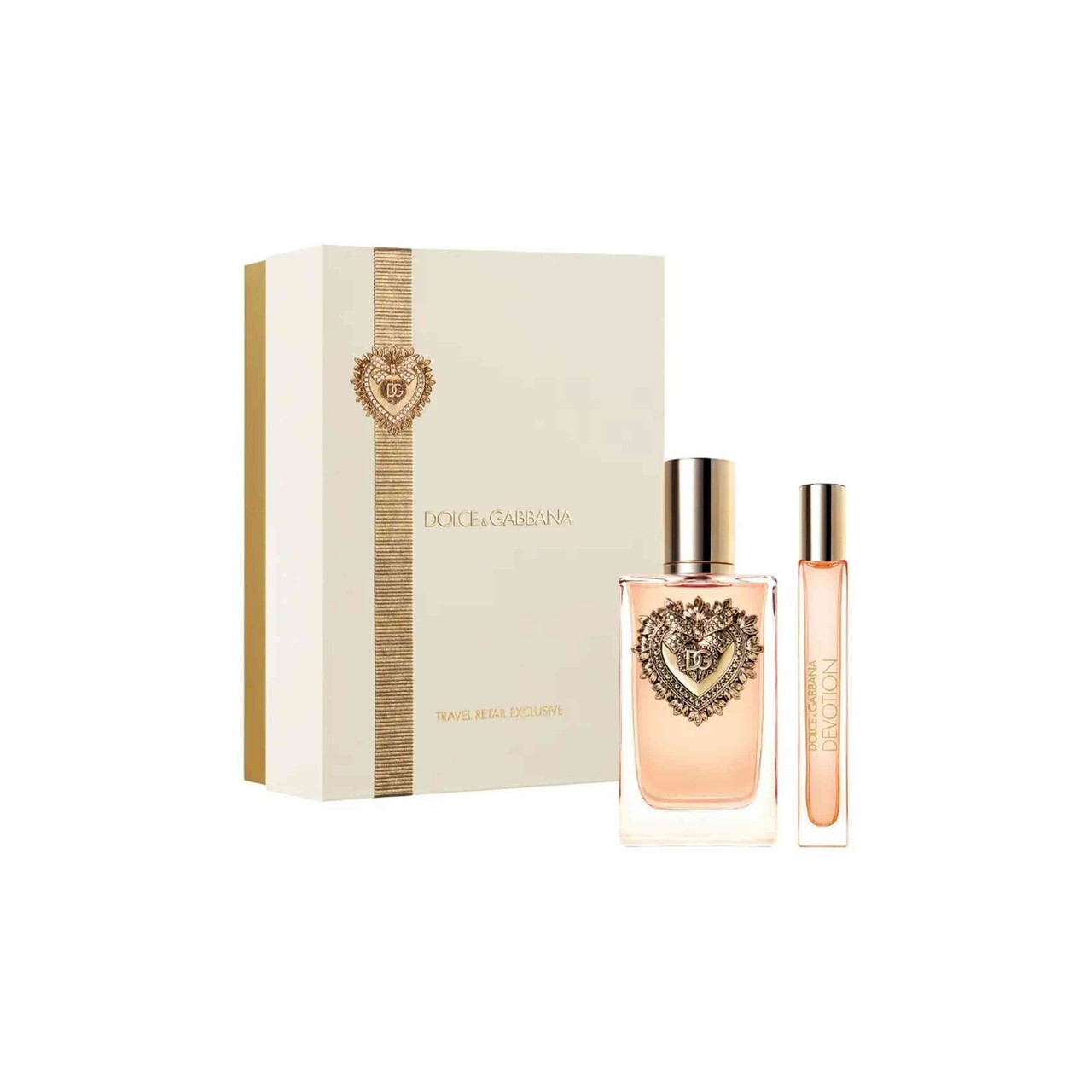 Dolce & Gabbana Devotion 2 Pcs Set For Women: 3.3 Eau De Parfum Spray + 0.33 Eau De Parfum Spray.