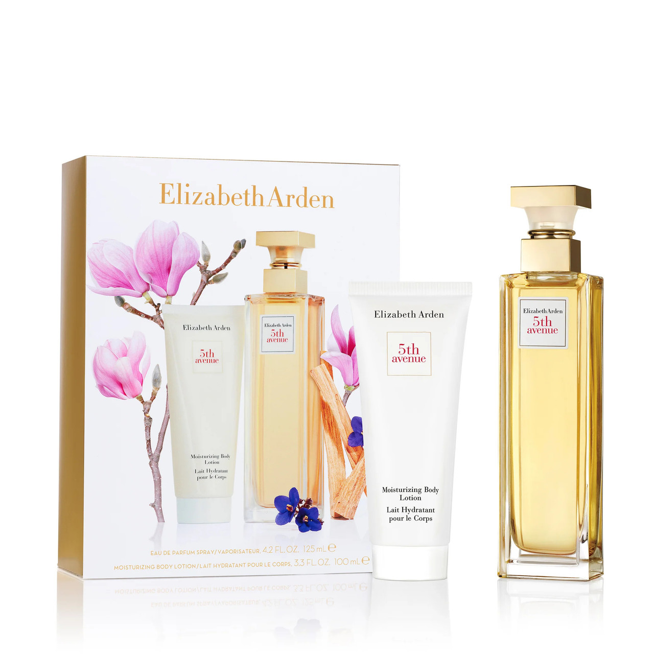 5Th Avenue 2 Pcs Set For Women: 4.2 Eau De Parfum Spray + 3.3 Body Lotion.
