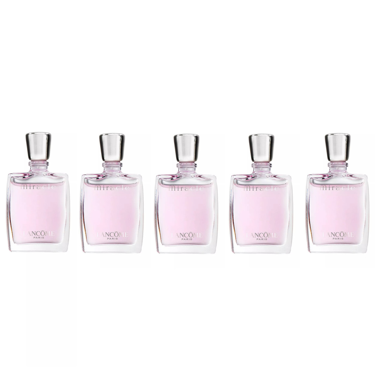 LANCOME MIRACLE 5 PCS MINI SET FOR WOMEN: MIRACLE 5 X 0.16 OZ EAU DE PARFUM SPLASH