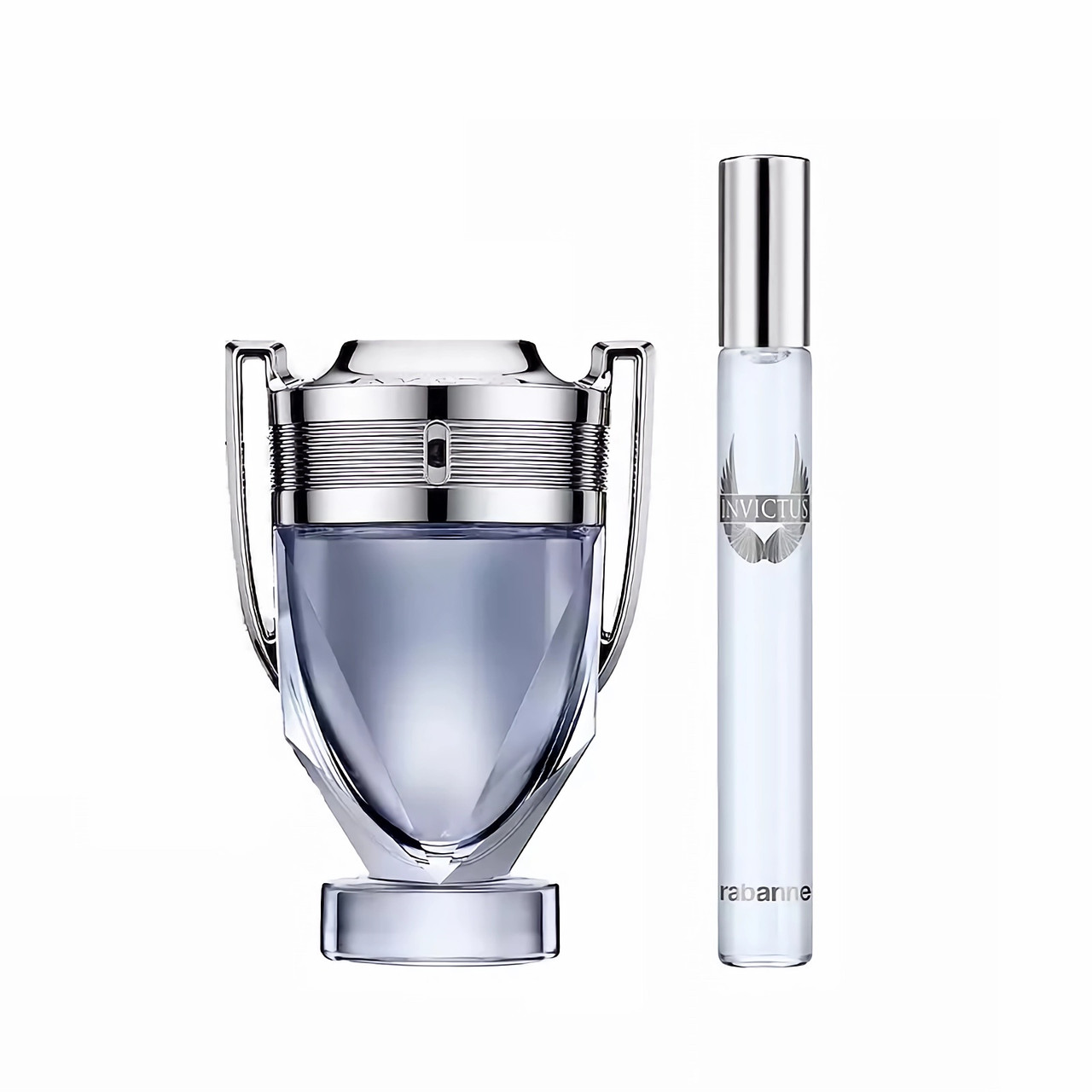 Paco Rabanne Invictus 2 Pcs Set For Men: 1.7 Eau De Toilette Spray + 0.33 Oz Eau De Toilette Spray