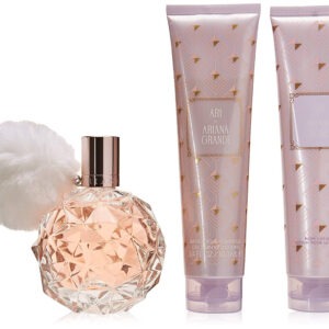 Ariana Grande Ari 3 Pcs Set: 3.4 Eau De Parfum Spray + 3.4 Body Lotion + 3.4 Shower Gel (Window Box)