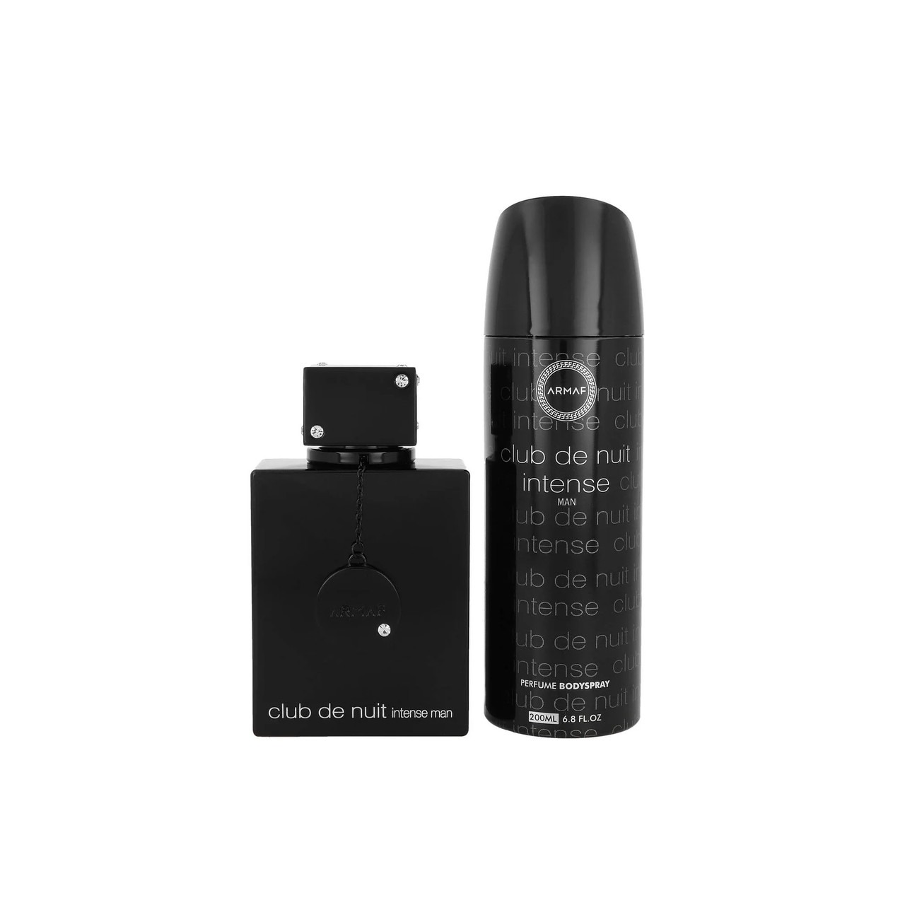 Armaf Club De Nuit Intense 2 Pcs Set For Men: 3.6 Eau De Toilette Spray + 6.8 Perfume Body Spray
