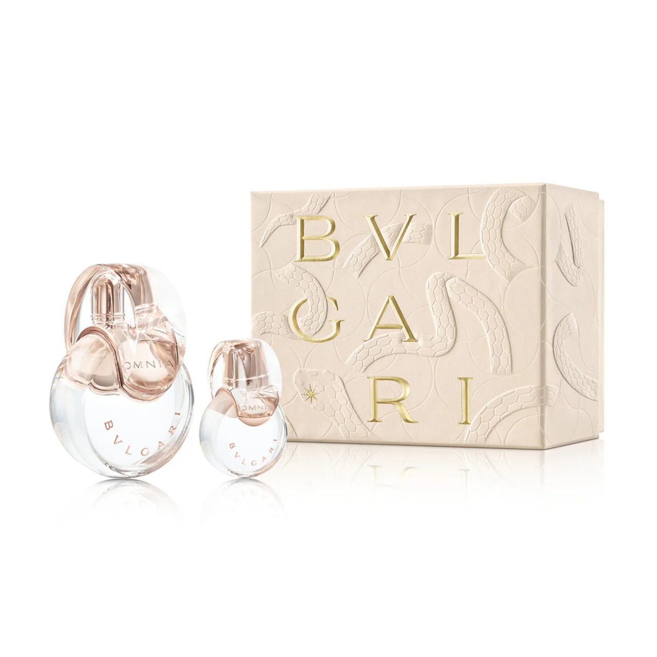 Bvlgari Omnia Crystalline 2 Pcs Set For Women: 3.4 Eau De Toilette Spray + 0.5 Eau De Toilette Spray.