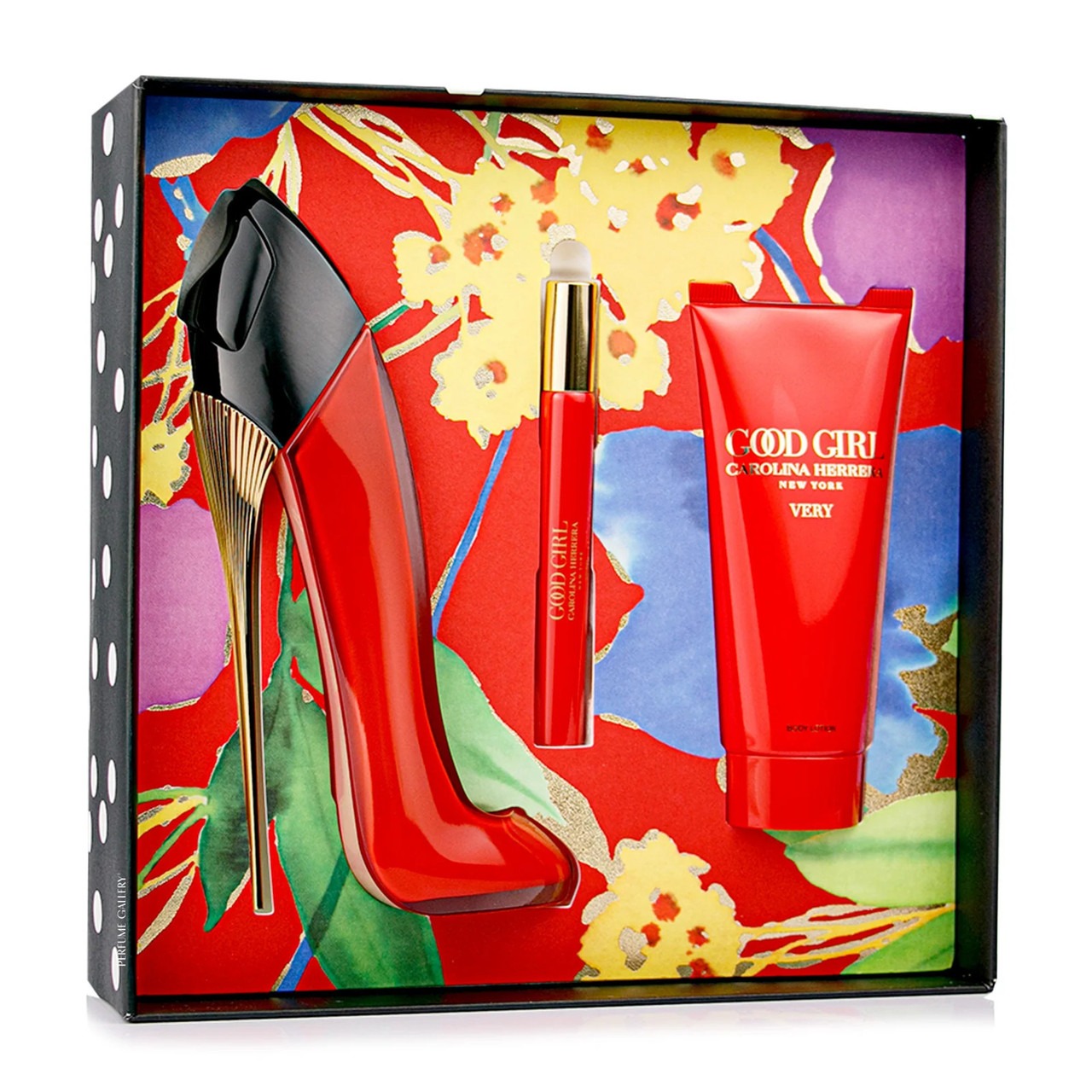 Carolina Herrera Very Good Girl 3 Pcs Set: 2.7 Eau De Parfum Spray + 0.34 Eau De Parfum Spray + 3.4 Body Lotion.