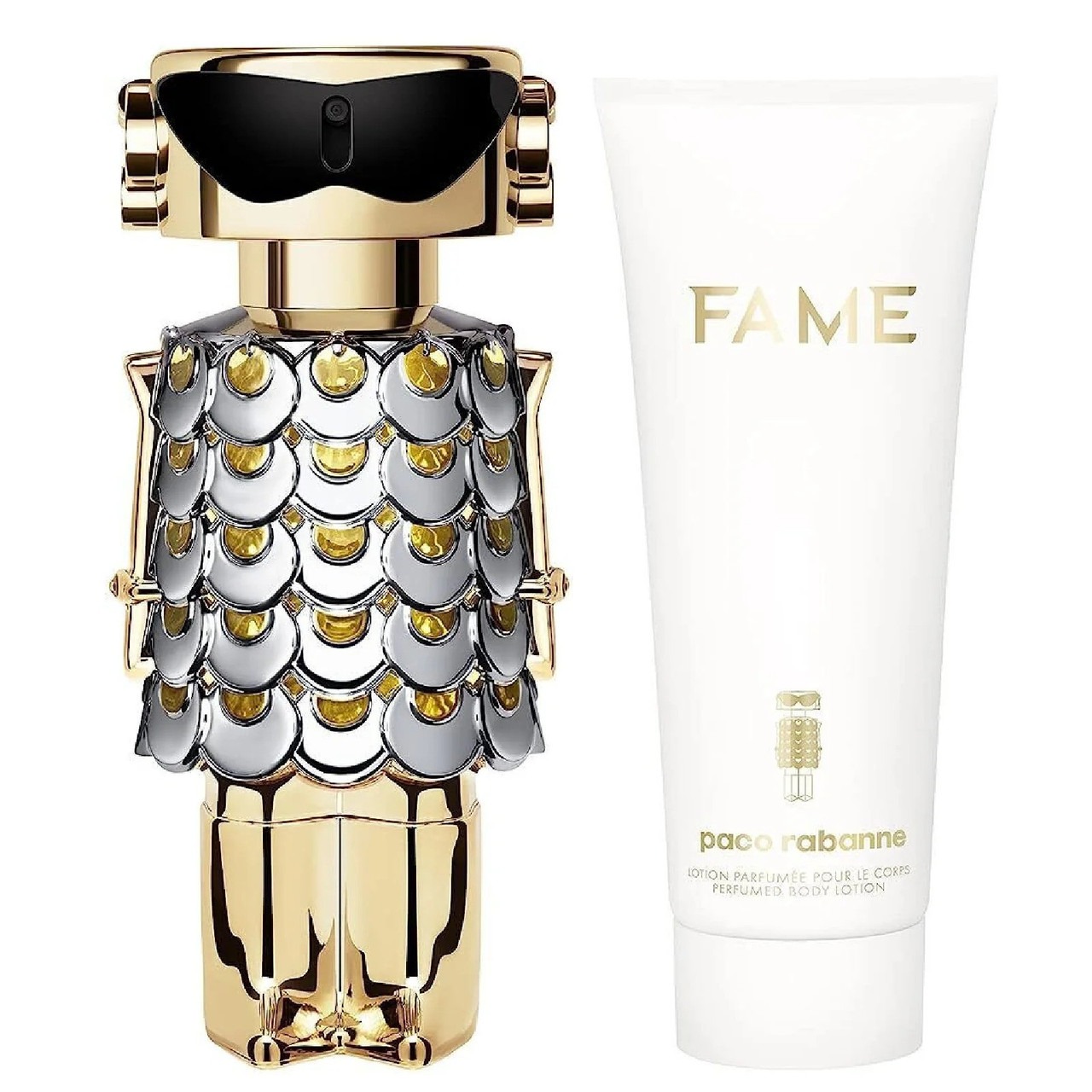 Paco Rabanne Fame 2 Pcs Set For Women: 1.7 Eau De Parfum Spray + 2.5 Body Lotion