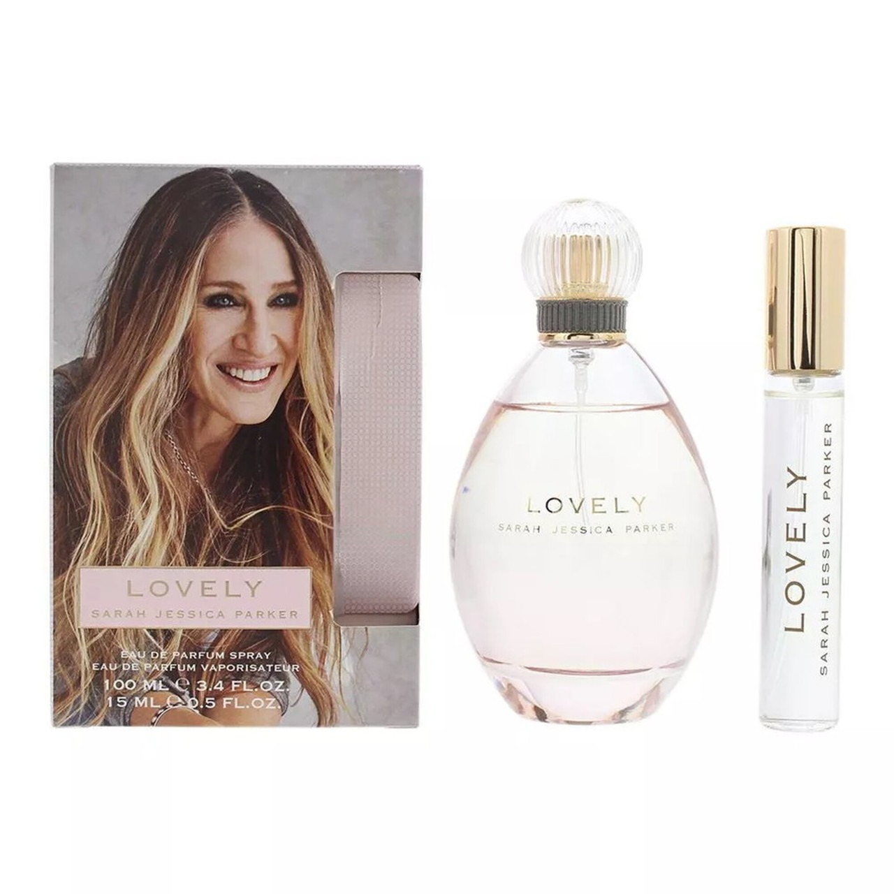 Lovely Sarah Jessica Parker 2 Pcs Set For Women: 3.4 Eau De Parfum Spray + 0.5 Eau De Parfum Spray