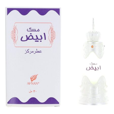Musk Abiyad by Afnan, 0.67 oz Perfume Oil for Unisex