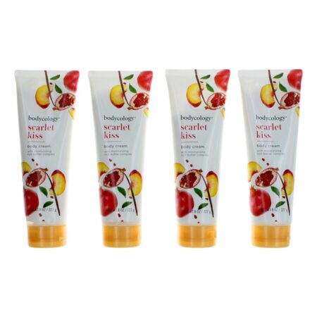 Scarlet Kiss by Bodycology, 4 Pack 8oz Moisturizing Body Cream women