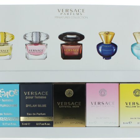 Versace by Versace, 5 Piece Variety Mini Gift Set for Women New