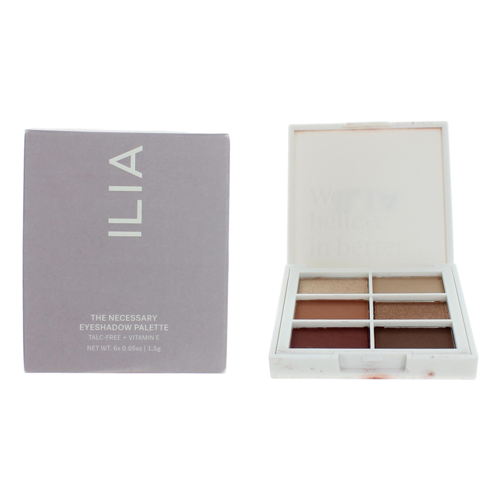 ILIA The Necessary Eyeshadow Palette, 6 Shade Eyeshadow Palette – Warm Nude.
