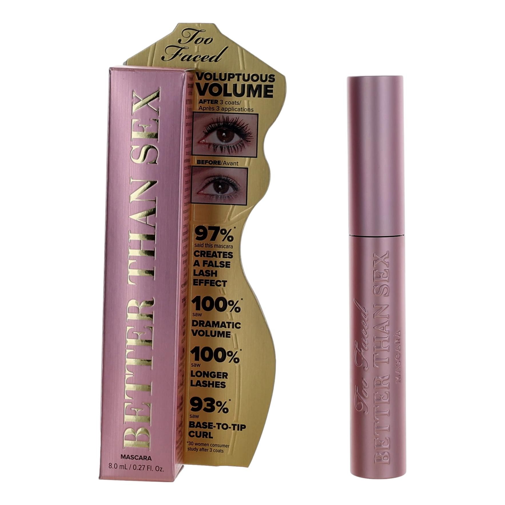 Too Faced Better Than Sex, 0.27oz Volumizing & Lengthening Mascara - Black