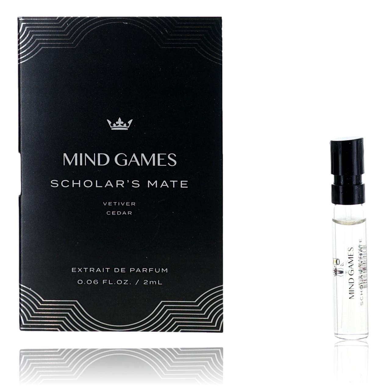 Scholar's Mate by Mind Games, 0.06oz Extrait de Parfum for Unisex Sample