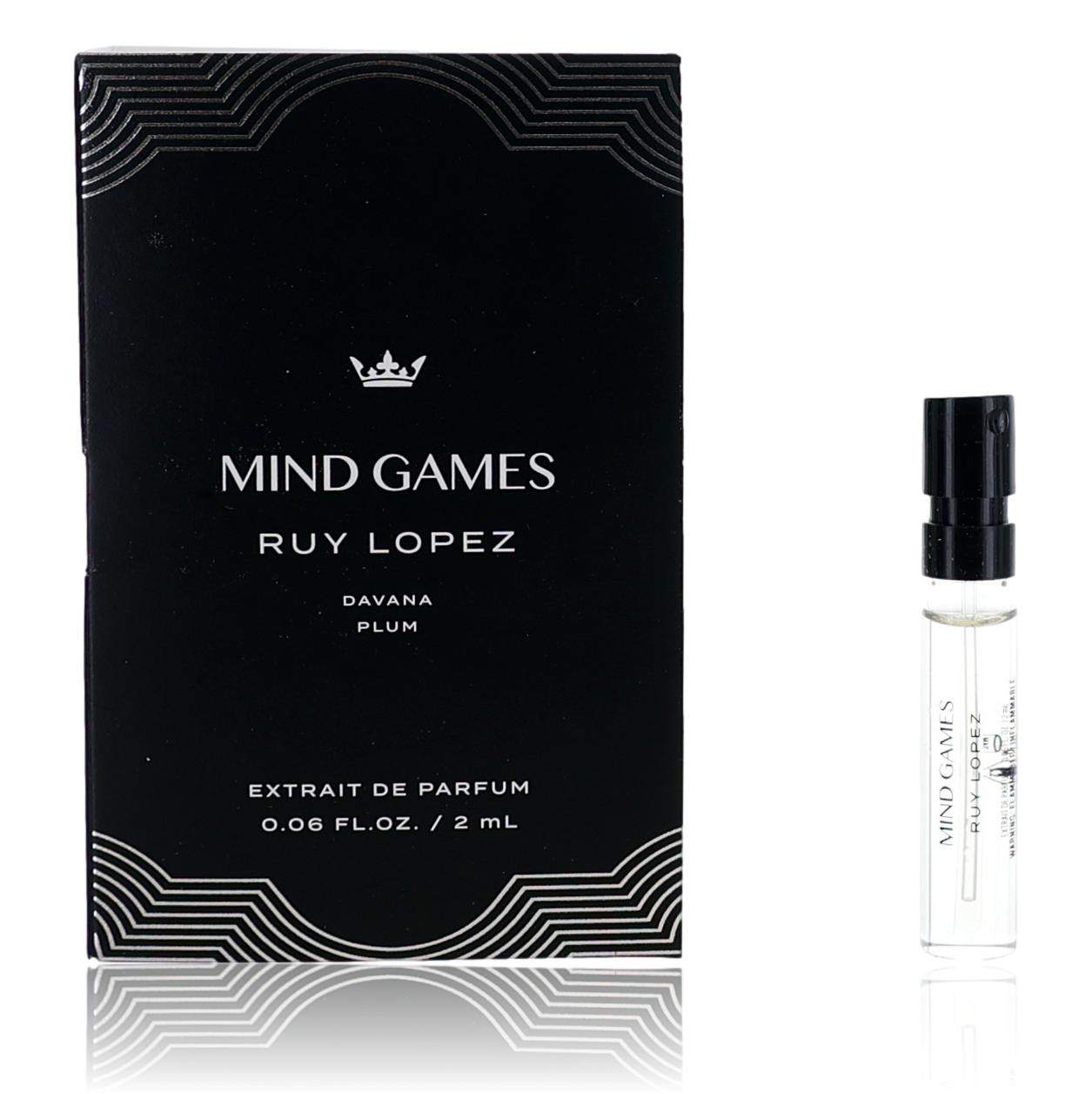 Ruy Lopez by Mind Games, 0.06 oz Extrait de Parfum for Unisex Sample