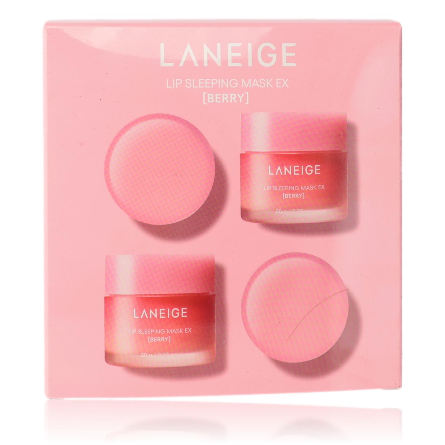 Laneige Lip Sleeping Mask EX by Laneige, 0.7oz Lip Mask - Berry - Pack of 4