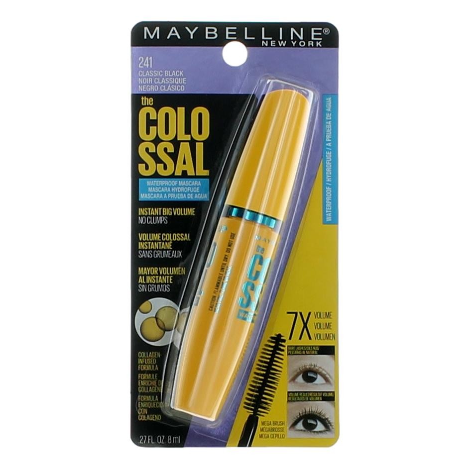 Maybelline The Colossal Waterproof Mascara, 0.27oz Mascara - 241 Classic Black