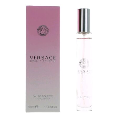 Versace Bright Crystal by Versace, 0.3 oz EDT Travel Spray for Women