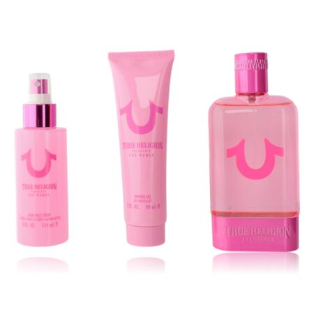 True Religion Pink by True Religion, 3 Piece Gift Set for Women