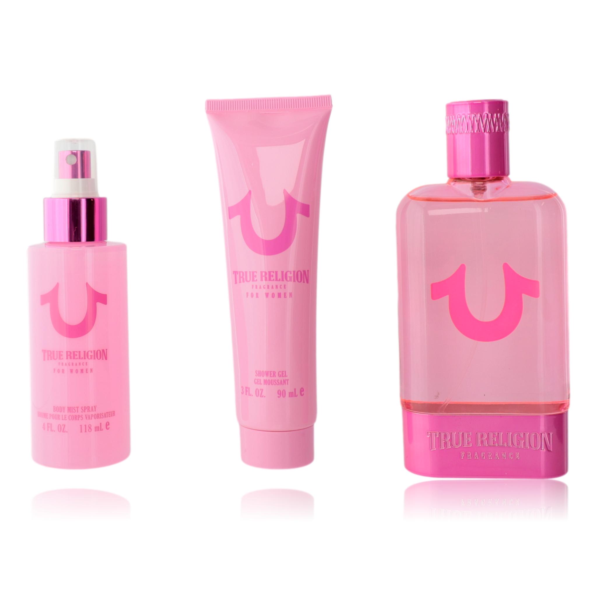 True Religion Pink by True Religion, 3 Piece Gift Set for Women