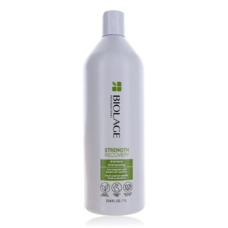 Biolage Strength Recovery Shampoo by Biolage, 1 Liter Shampoo for Damaged Hair