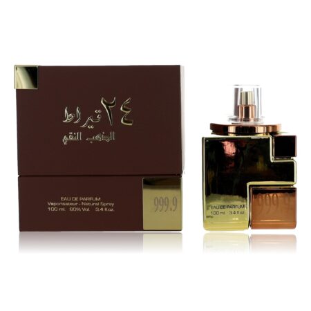 24 Carat Pure Gold by Lattafa, 3.4 oz EDP Spray for Unisex