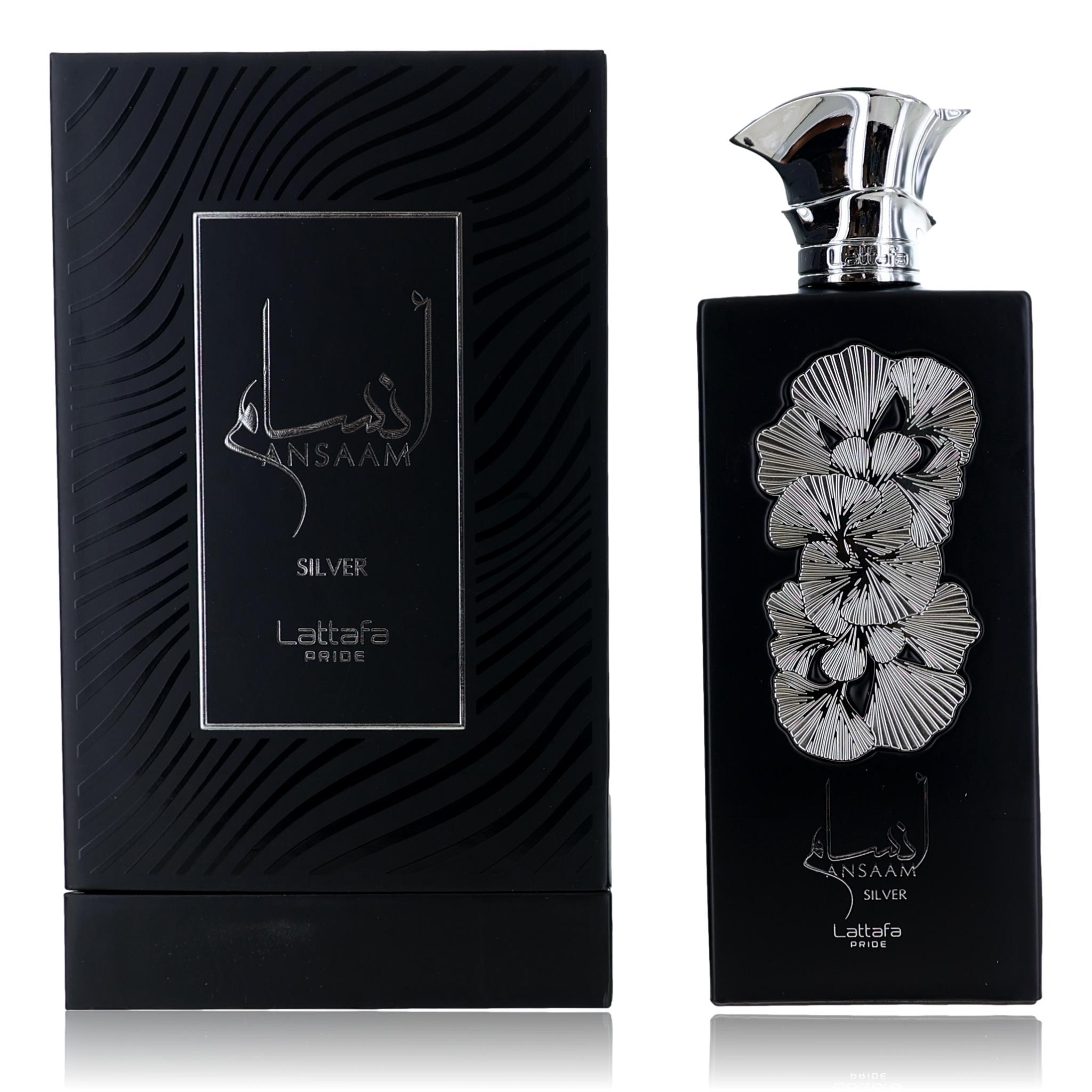 Ansaam Silver by Lattafa, 3.4 oz EDP Spray for Unisex