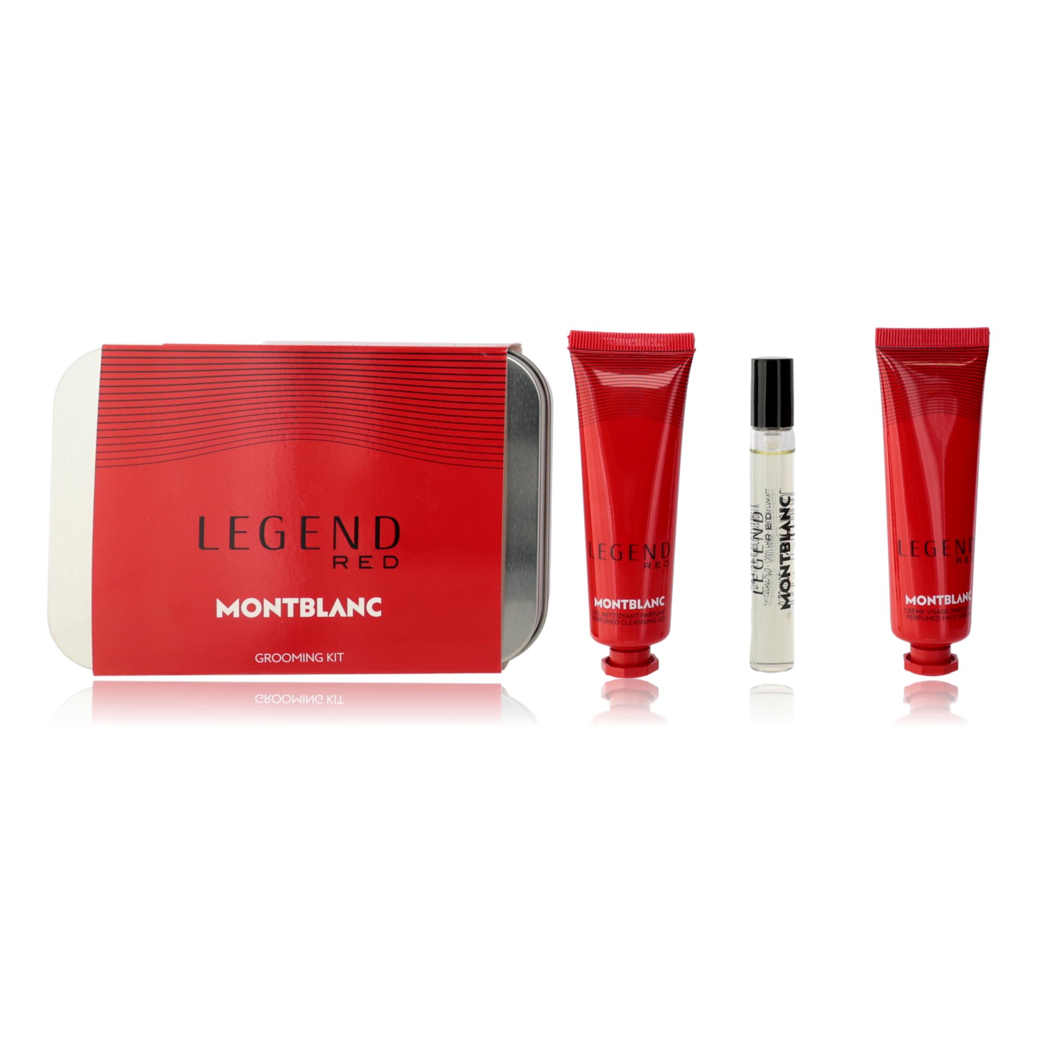 Mont Blanc Legend Red by Mont Blanc, 3 Piece Grooming Kit for Men