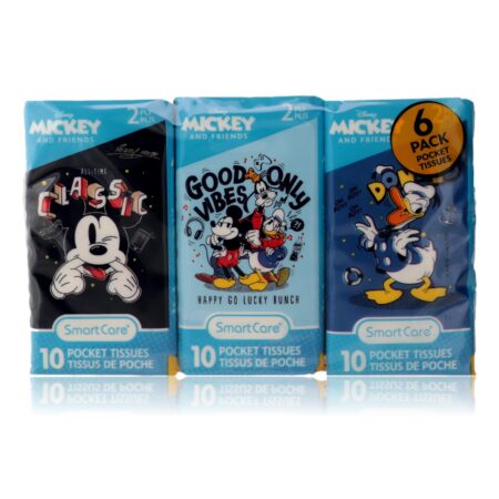 Mickey & Friends by Disney, 6 Pack 10 Pocket Tissues