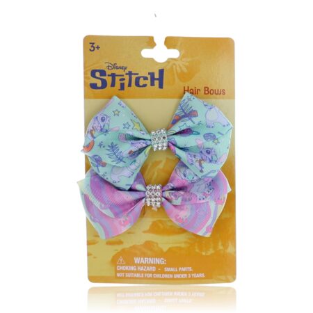 Stitch Hair Bows by Disney, 2 Pack for Kids
