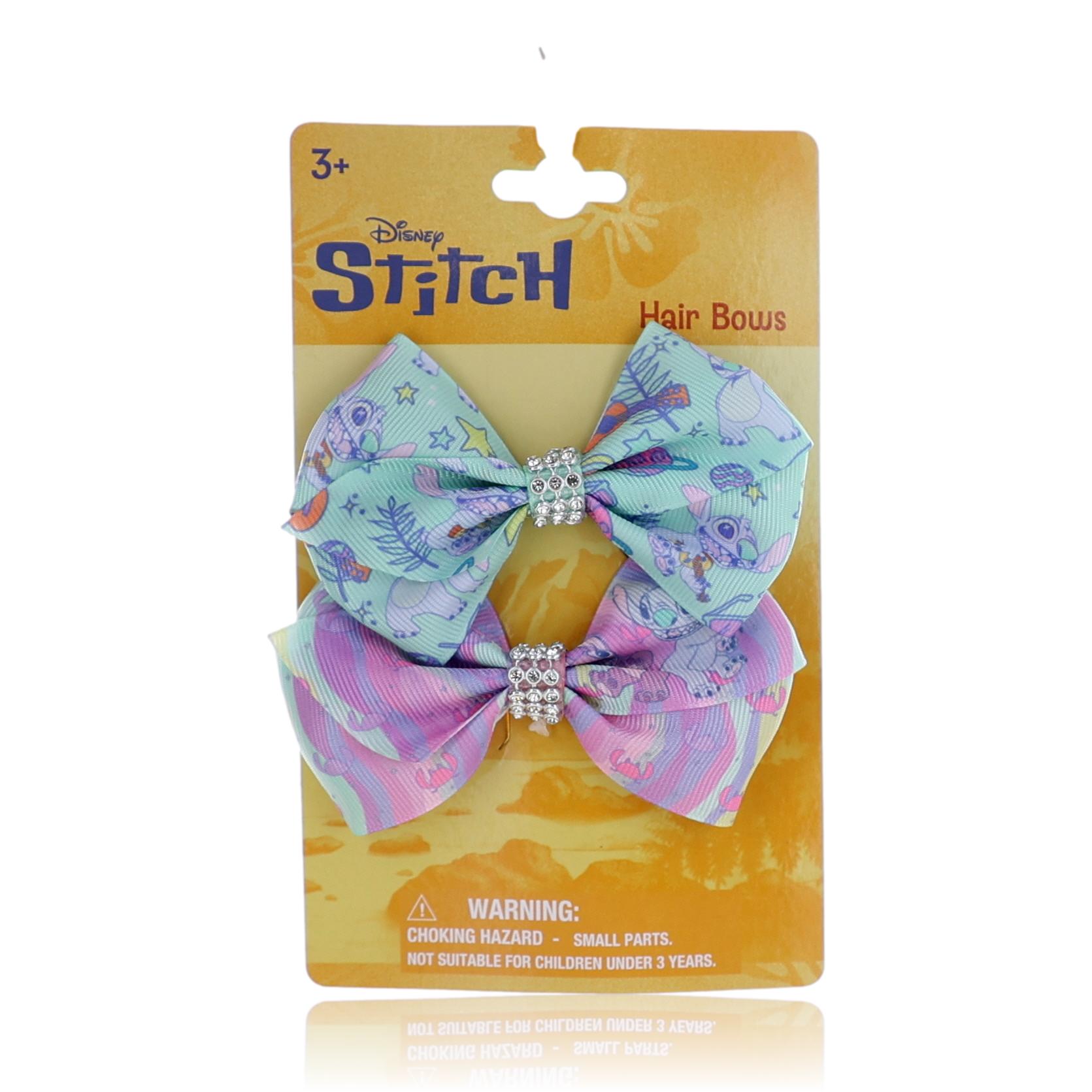 Stitch Hair Bows by Disney, 2 Pack for Kids