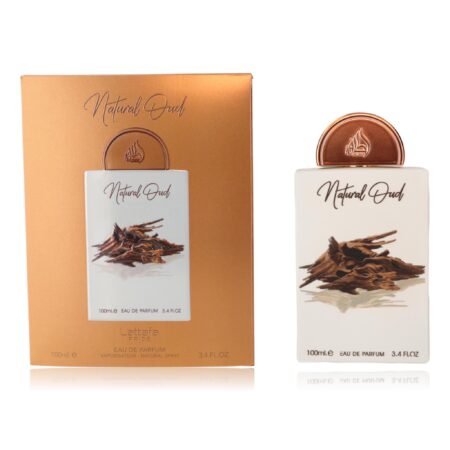 Natural Oud by Lattafa, 3.4 oz EDP Spray for Unisex