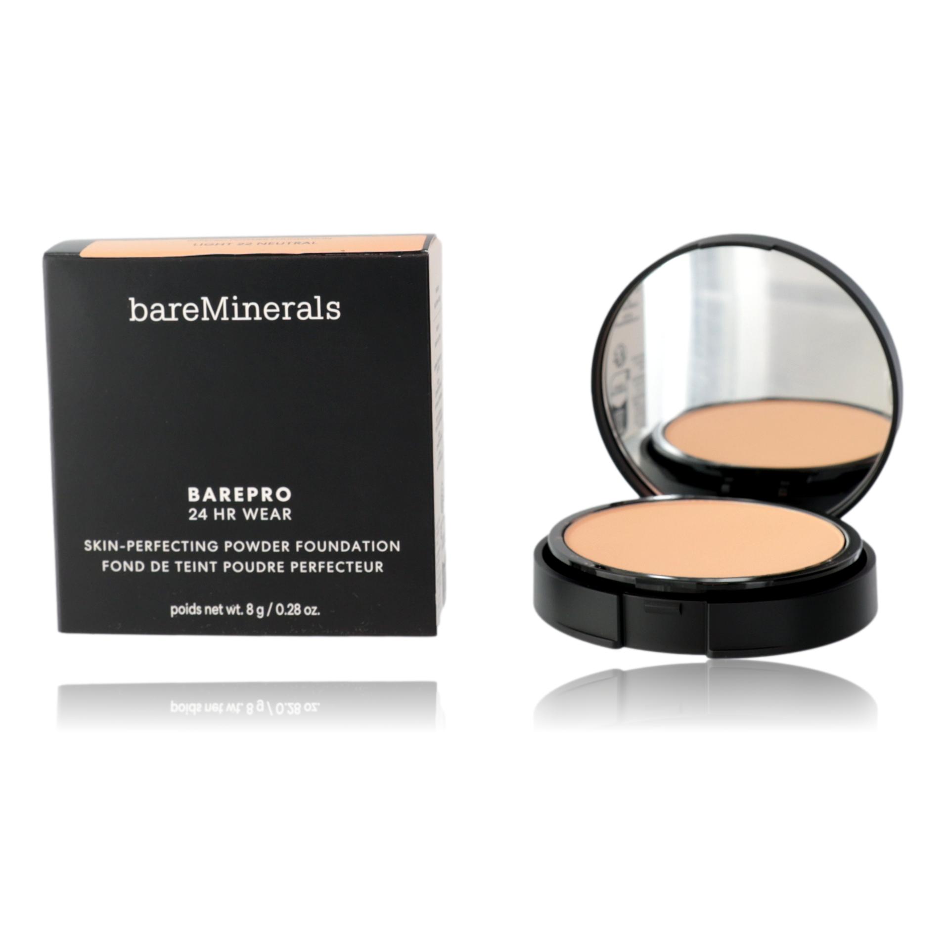 Bare Minerals BarePro 24 Hr Wear, .28oz Powder Foundation - Light 22 Neutral