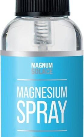Magnesium Spray by Magnum Solace, 2 oz Ultra Pure Magnesium Oil